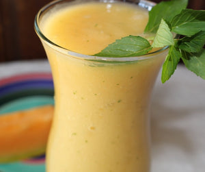 Cantaloupe Lettuce Smoothie - Vegelia - Sunrider products for a healthy lifestyle